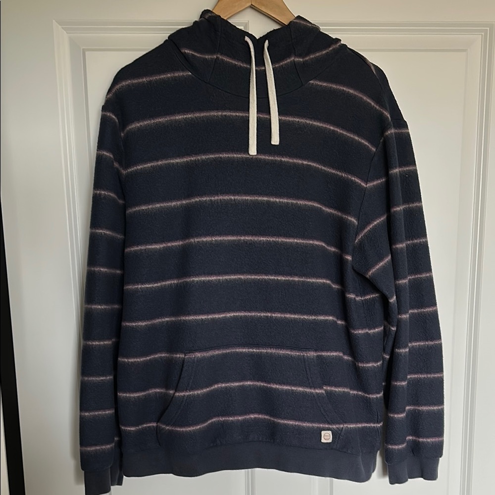 Marine Layer Fleece Out Hoodie in Blue Nights